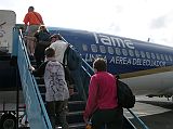 Galapagos 1-1-02 Depart Quito Airport We boarded our Tame flight, which left for the Galapagos Islands at 9:30.